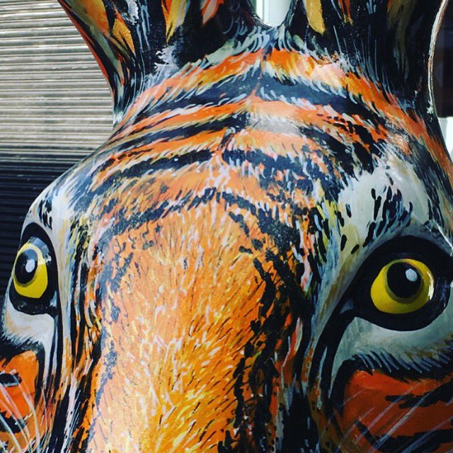 What a great shot of <a href="/GoGoTigeHare/">GoGoTigeHare</a> and who would have guessed that a hare could look so much like a tiger! Well done <a href="/JennyLeonardArt/">Jenny Leonard Art</a> from an original concept by <a href="/Hilsanderson/">Hilary Sanderson</a> - what a fabulous result #collaboration ❤️🐰🐯