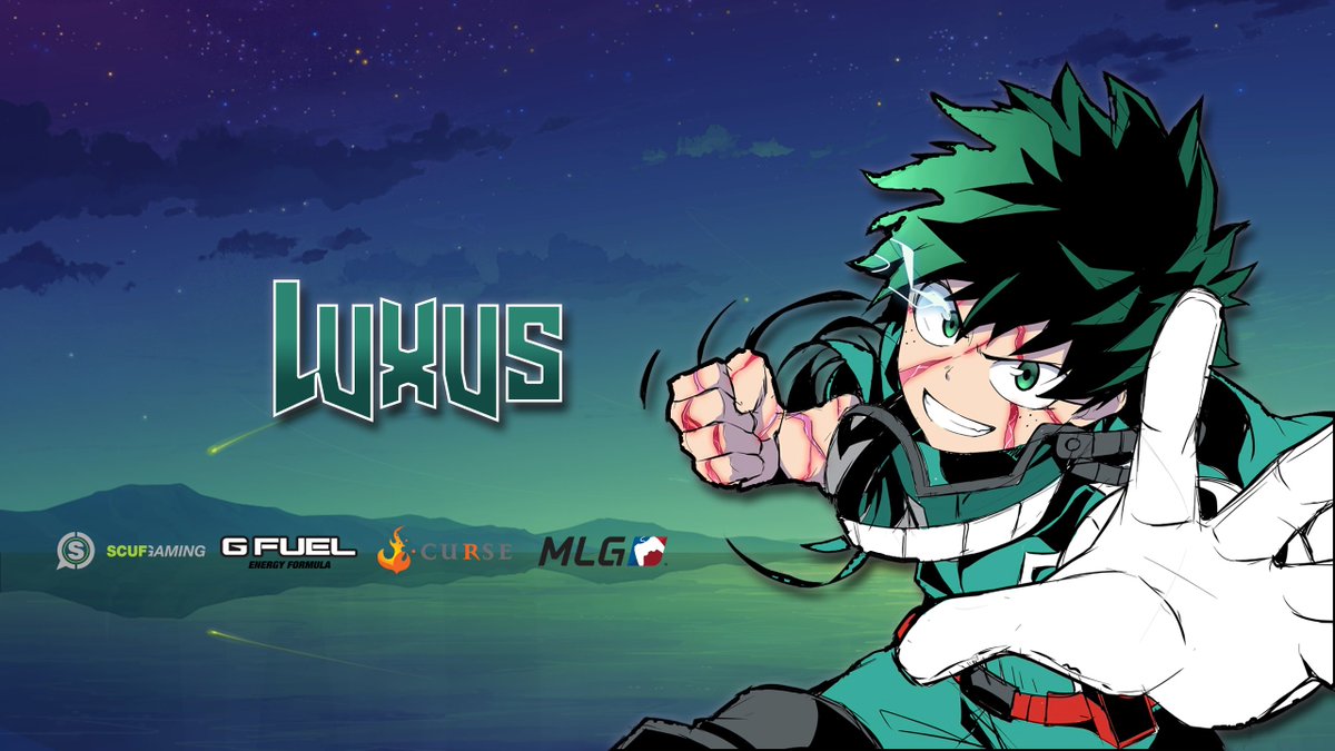 Lux Custom My Hero Academia Youtube Twitch Banner Made For Illestramirez