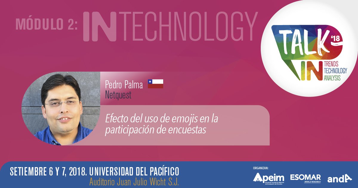 andaperu's tweet photo. Ellos son los expositores del módulo IN Technology.
Este 6 y 7 de setiembre tú también puedes ser parte del #ModoIN 
¿Qué esperas?  Ingresa a https://t.co/YIYF7NIMbt 
►Inscríbete aquí✍️: https://t.co/9Vz1AtZuG9
►Informes: eventos@andaperu.org / 441-4200
@APEIMPeru @ESOMAR https://t.co/1pg8ZMvPIz