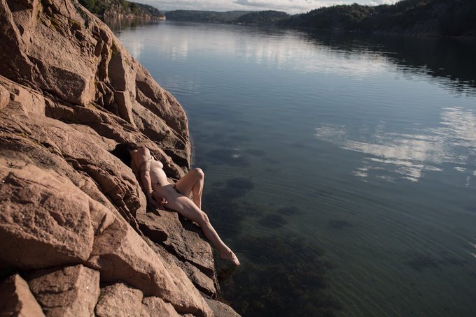 A couple more shots of the transcendently lovely @Gestalta in the spectacular Swedish outdoors. https://t