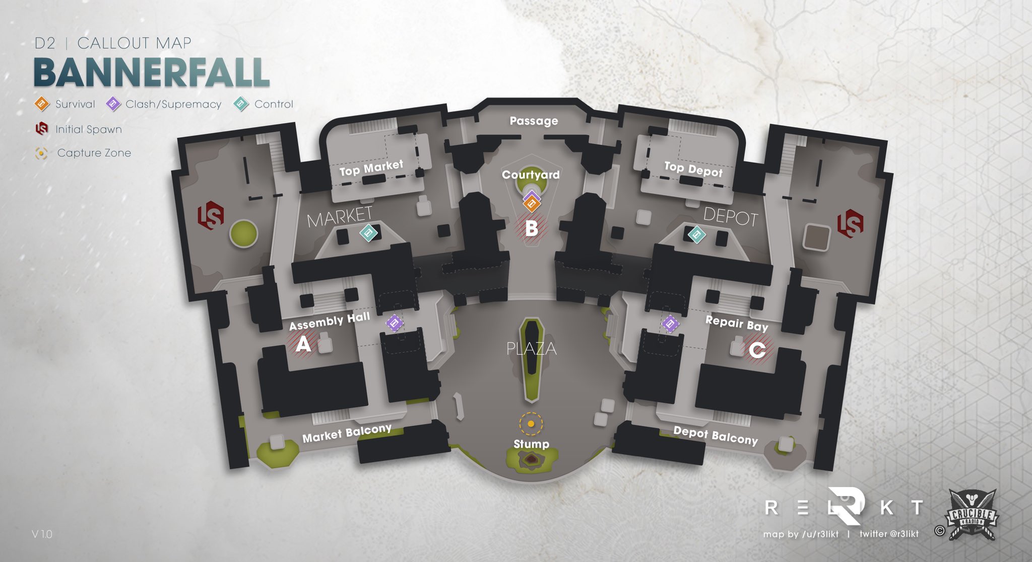 Destiny 2 Callout Maps Relikt (@R3Likt) / Twitter