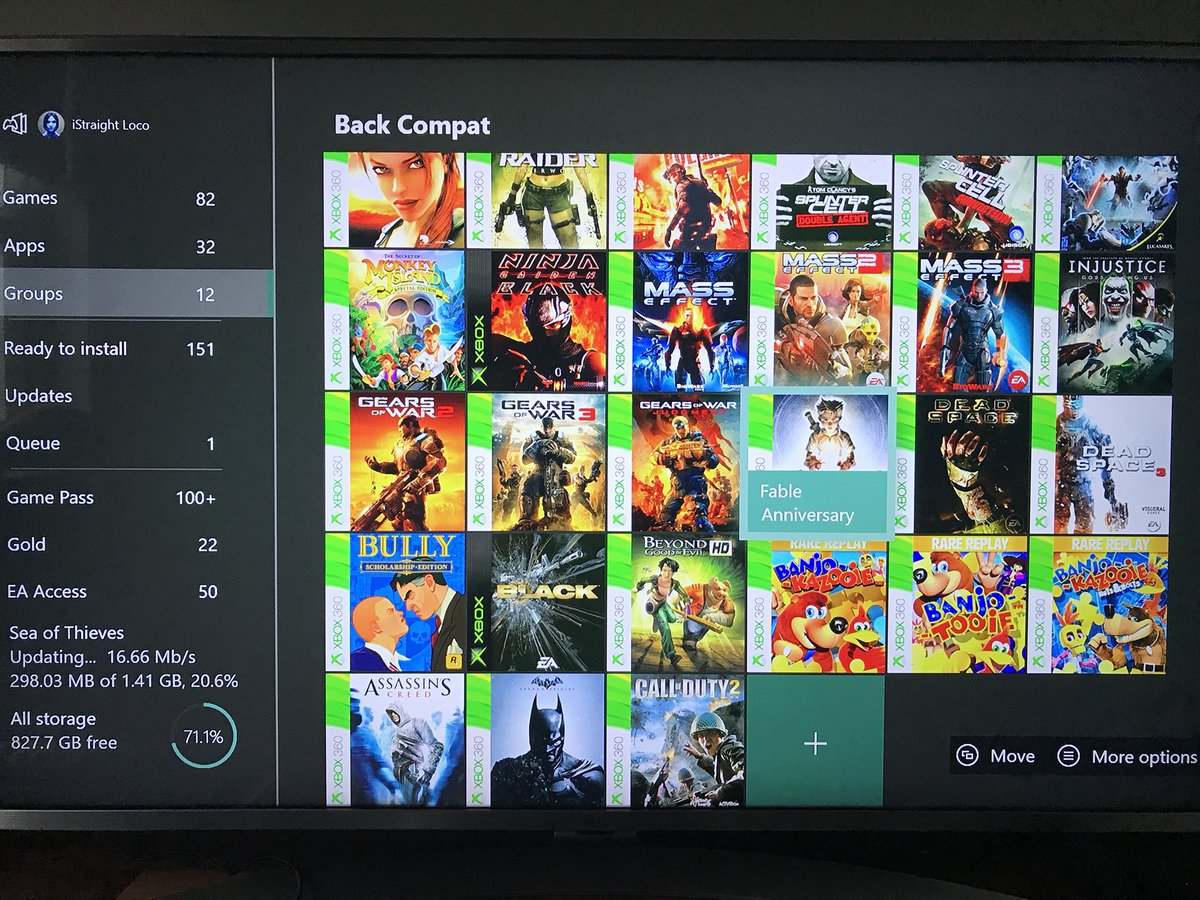 Chewbazzza's tweet photo. How strong is your back compat list of games? There are more but this is what I have downloaded👌🏻 #Xbox #XboxBackwardsCompatability #OldGamesMatter https://t.co/Pc2hpLL1il