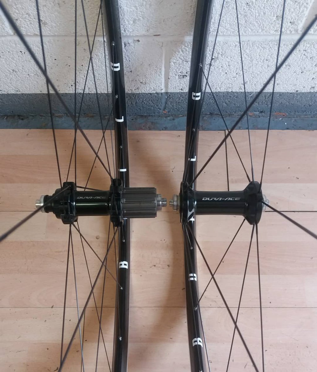BuildCycleWorks's tweet image. Andy's Dura Ace hubs were too good to throw away after cutting them out of their worn out rims. A rebuild on a set of 30mm alloy rims with Sapim CX Ray spokes means they are now a tough, sub 1600g training/all weather wheelset. #Buildcycleworks #cycling #Nottingham #SmallBusiness