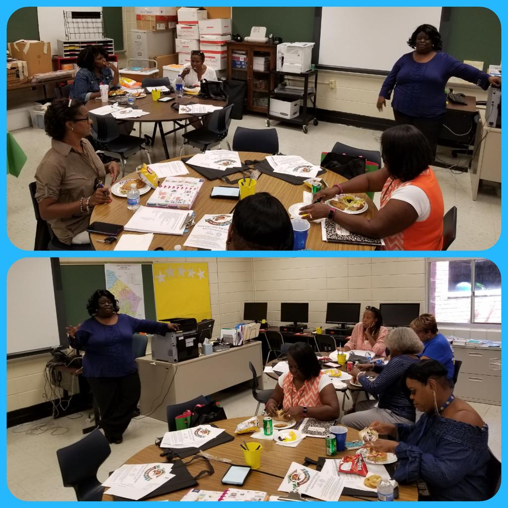 i2teachtechga's tweet photo. So, how does @DeKalbSchools #DCSDRegion5 host successful #TechCafes? We educate our parent liaisons! We're prepping for success! https://t.co/0bgec5xfex