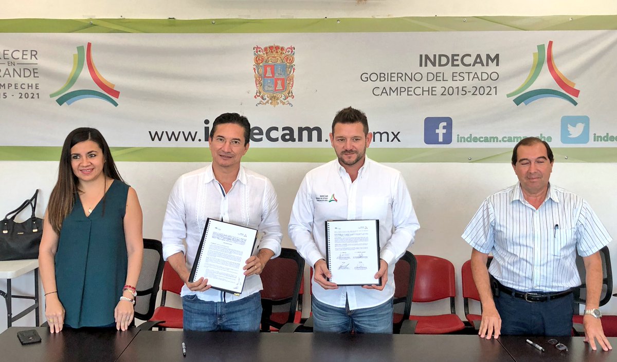 ConalepCampeche's tweet photo. Firma de Convenio de Colaboración entre el #CONALEP #Campeche y el @indecam, resultado de la coordinación en conjunto de la Dirección General de Conalep a cargo del Mtro. @RosembergLzn y del Director General del #INDECAM, @hurtadom_jc.
#OrgullosamenteCONALEP
#ImpulsandoCONALEP https://t.co/wGzzP8Pcc1