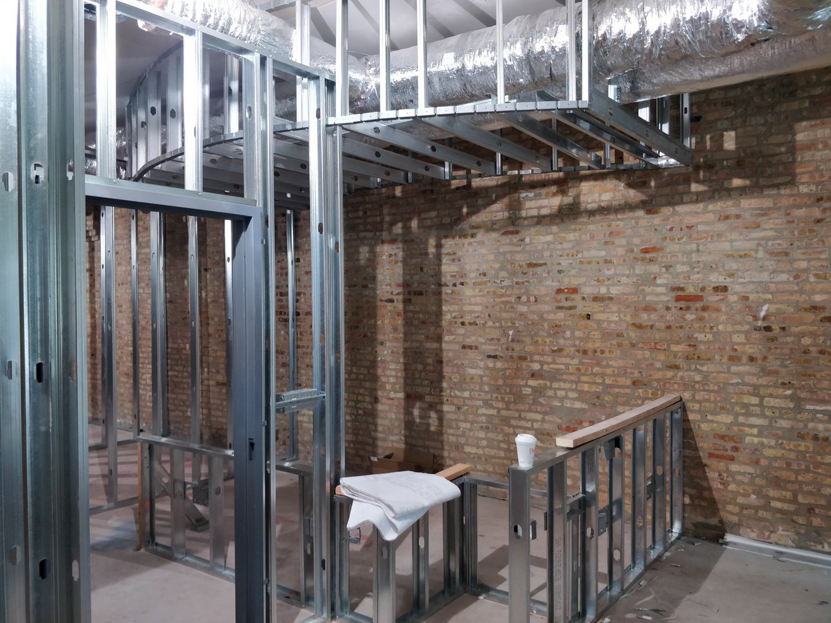 APEXDB's tweet photo. Moving right along at Berwyn Dental Connection. Can you spot Dr. Olivia Lares? 👀
#apex #apexdesignbuild #architecture #design #construction #dentalconstruction #berwyndentist #berwyn https://t.co/Rgli7Tt2fM