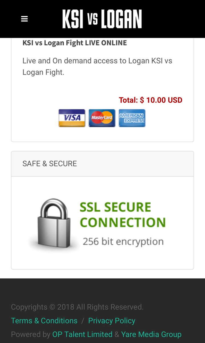Very happy to announce our global pay per view site for #KSIvsLogan is now live. Allowing anyone from countries unable to buy on YouTube to purchase and watch the whole event too. ksivslogan.tv