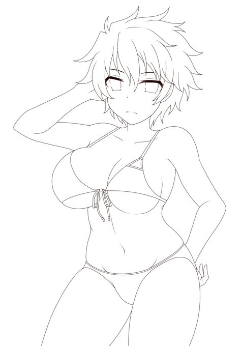 雅緋ちゃん途中までカキカキ。 