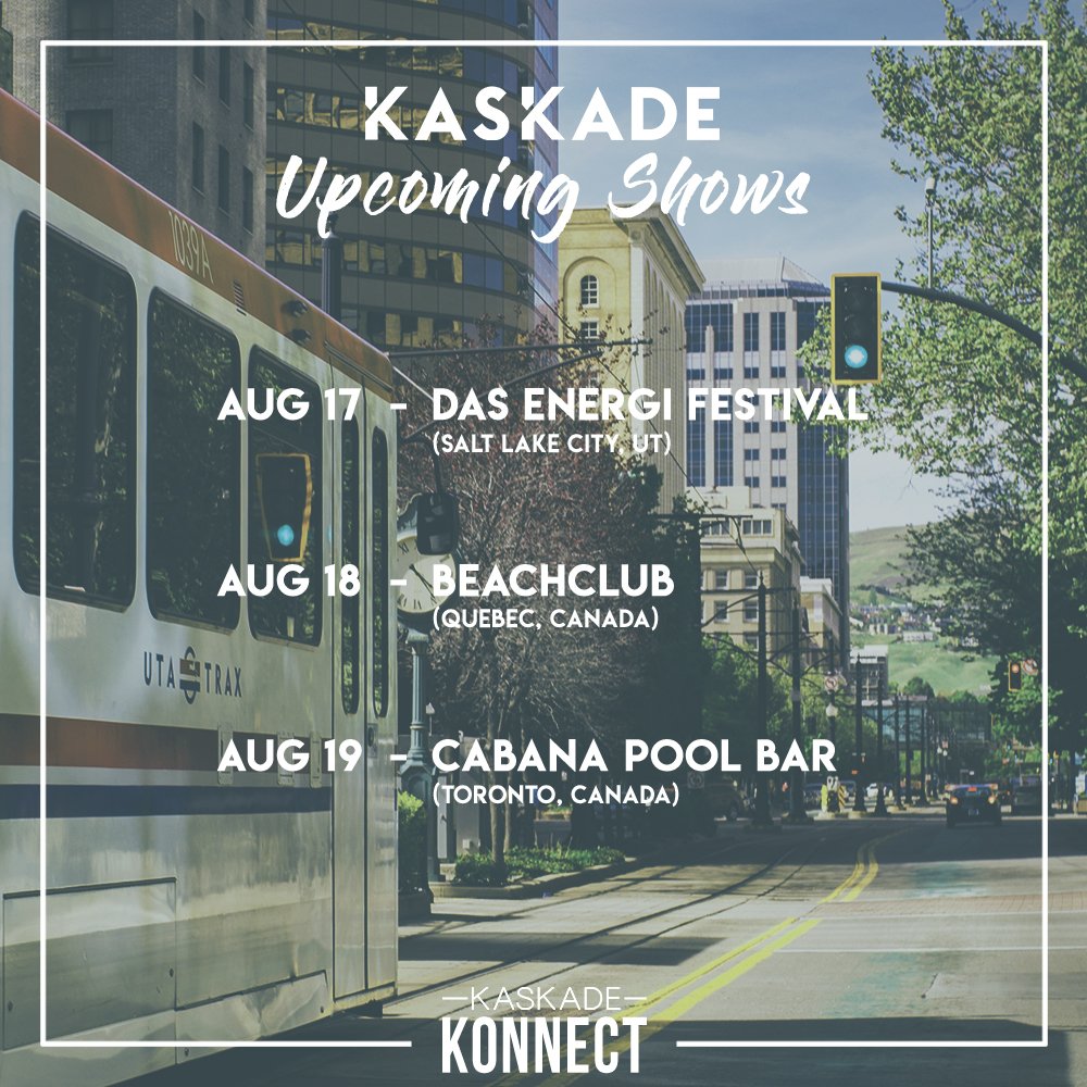 WOW! We've got ANOTHER <a href="/kaskade/">Kaskade</a>-filled weekend on deck! 🤩

8/17 - <a href="/DasEnergiFest/">Das Energi Festival</a> in Salt Lake City, Utah
8/19 - <a href="/LeBeachClub/">Beachclub</a> in Quebec, Canada
8/19 - @CabanaPoolBar in Toronto, Canada

"Another dayclub....another dance floooor~" 🌞👙🎶