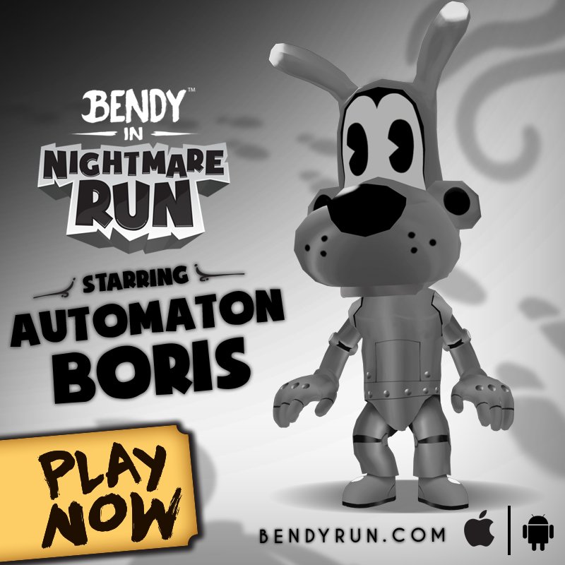 Mobile - Bendy in Nightmare Run - End Screens (Boris the Wolf