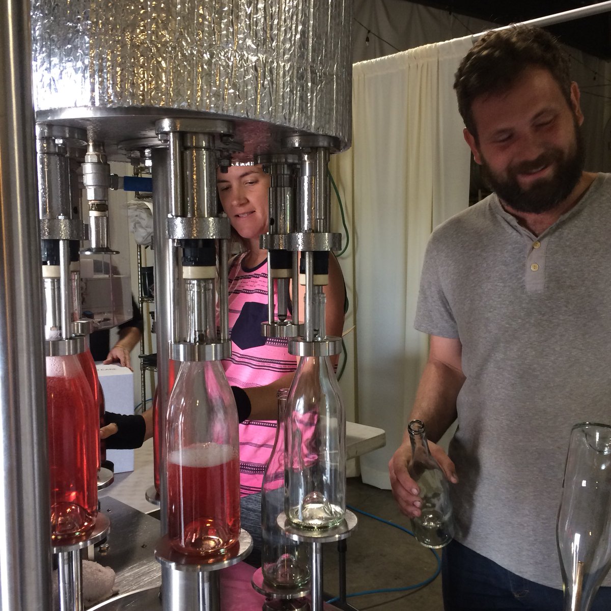 It’s a busy day of bottling here at Noble Estate. Our urban tasting room is also an urban winery during the week. #WineWednesday