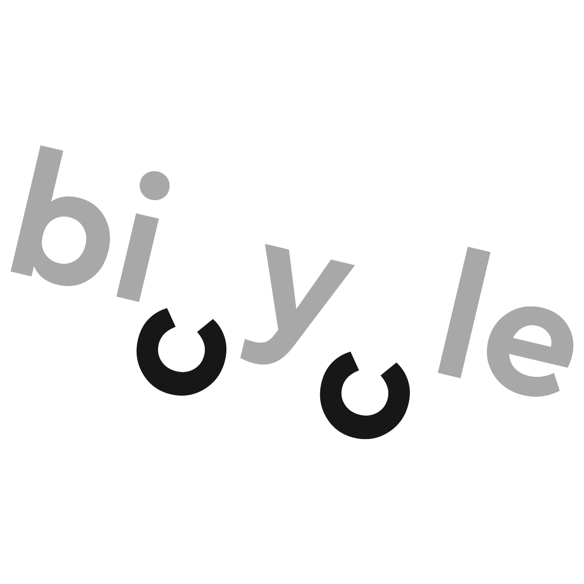 Word As Image #wordasimage #bicycle