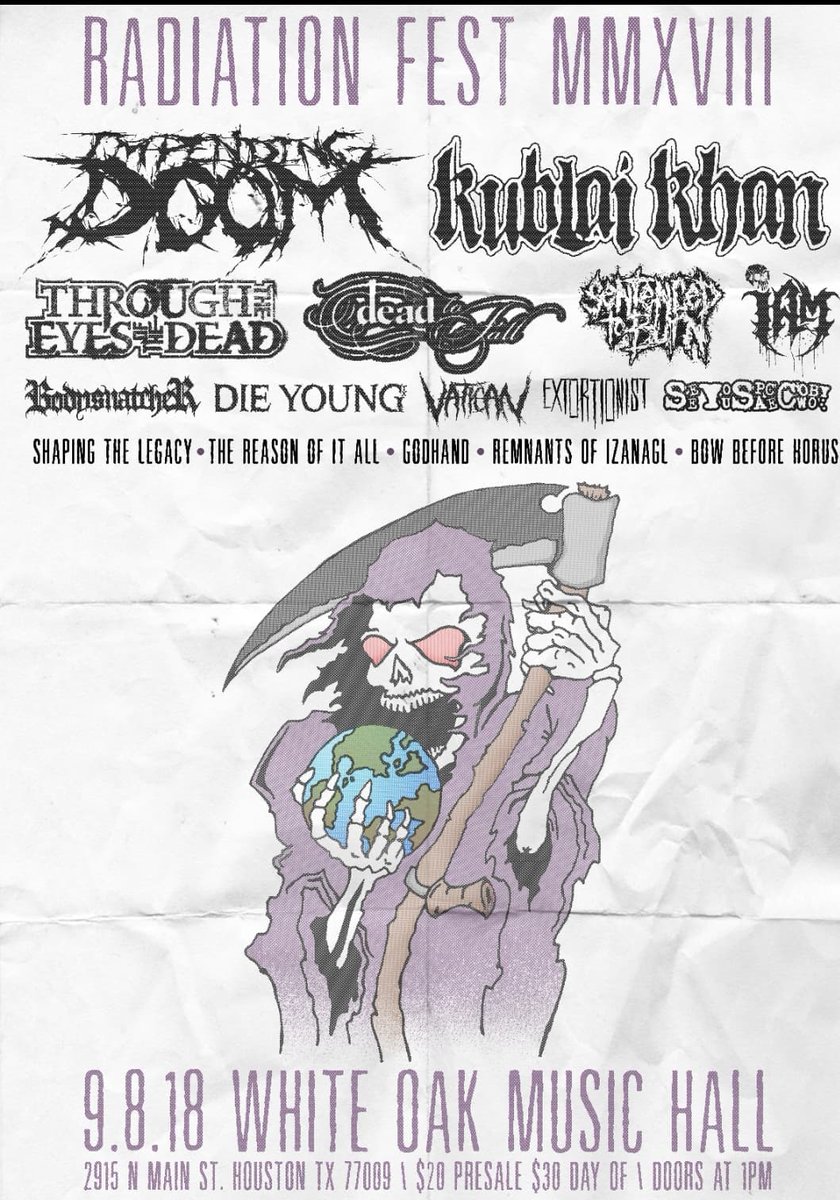 BOWBEFOREHORUS's tweet photo. RADIATION FEST 2018!!!!!! https://t.co/d1vg5O4dnf