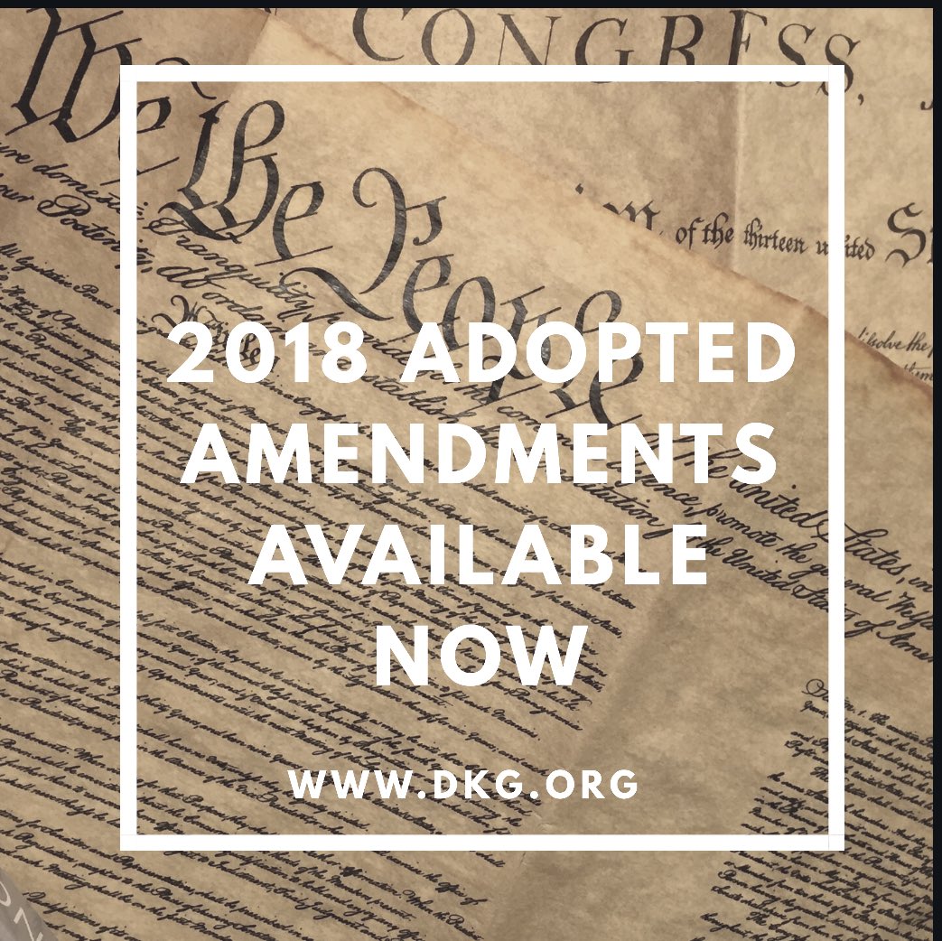 dkg_ct's tweet photo. Amendments Adopted at #dkgcon2018 are now available online https://t.co/VQnoQpLiSq #dkg #dkgct @DKG_SI https://t.co/sAN6dnz32c
