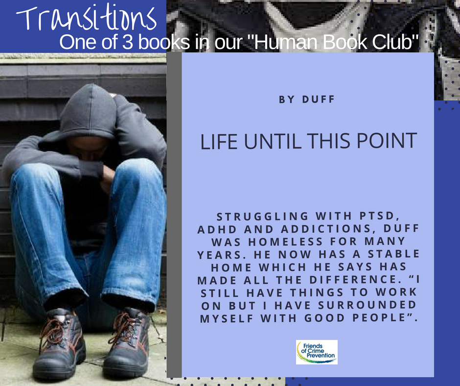 AreYouAFriend_'s tweet photo. Duff is a beloved character in the Kitchener core. Duff will share his story of Life Until This Point. Duff is 1 of our human books for our Transitions "Human Book Club" on Aug 29th. Click here for more information. https://t.co/umCVlPmLpU #PorchChat @workingcentre @hofwatreg https://t.co/s6hPNWIGQV