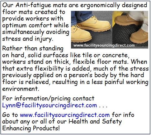 faciltysourcing's tweet photo. For information/pricing about our Anti-Fatigue Mats or any/all of our Health and Safety Enhancing Products! Go to https://t.co/nsAnxjaDON   #business #tuesday #healthandsafety #ergonomics #safety #flooring https://t.co/6knulSURPN