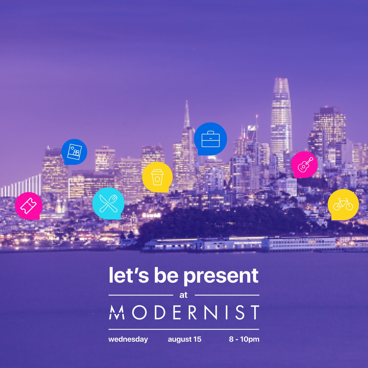 letsbepresent's tweet image. Rolllll Call! 📢🤗 Who's joining us tonight at the #Modernist for a complimentary cocktail with your Present.co/app app?! 🥂We can't wait to see all of your beautiful faces from 8 - 10 pm to #PartyWithPresent