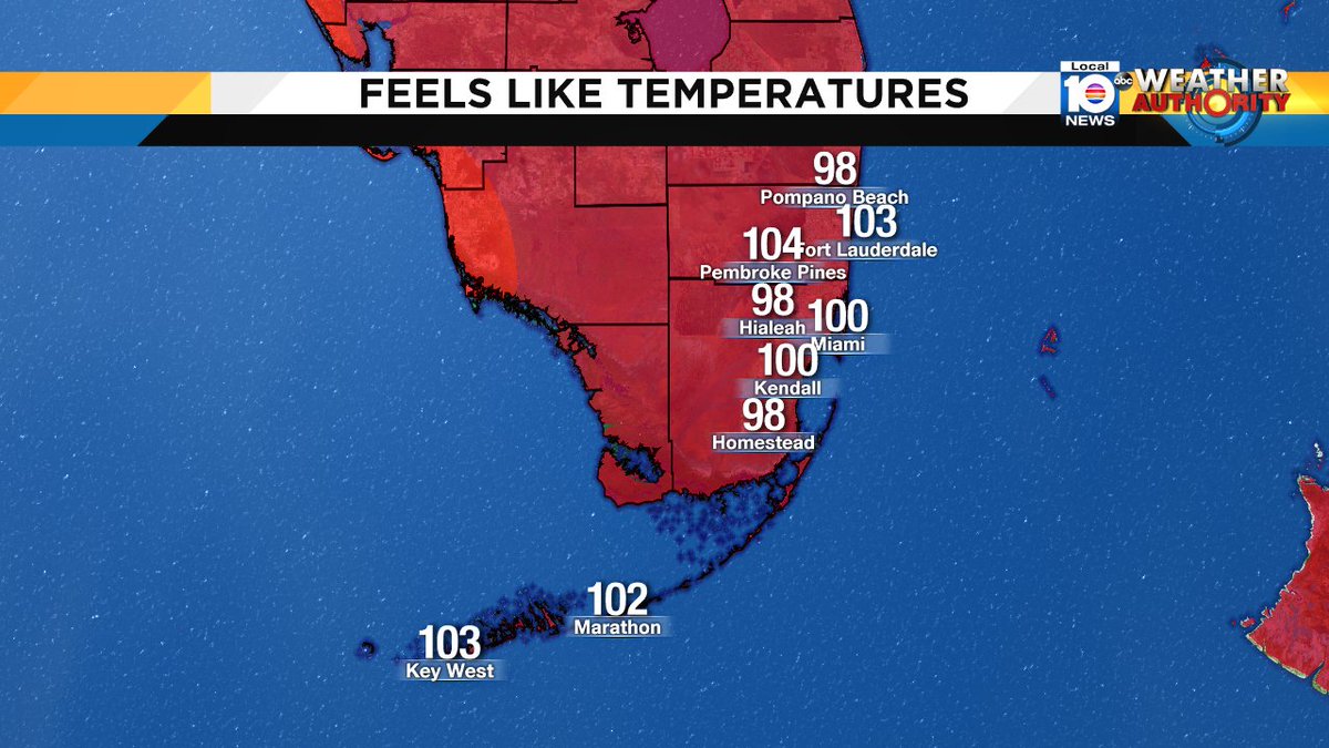 WPLGLocal10's tweet photo. Heading back to school to pick up kids after their first day back?  Here's what it feels like out there.  #FLL #broward https://t.co/eHkVjKLoHt