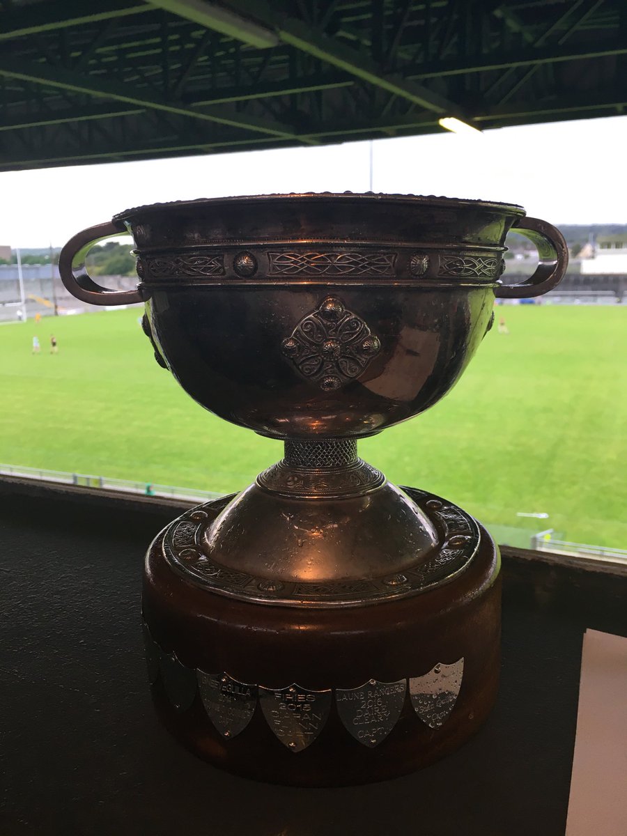 Some great names on this trophy - the U16 County League Div 1 Cup - Peter Crowley and Matthew Flaherty both winning captains - who will follow them tonight ⁦<a href="/drcrokesgaa/">Dr. Crokes GAA</a>⁩ or ⁦<a href="/nagaeilgaa/">Na Gaeil GAA Club</a>⁩