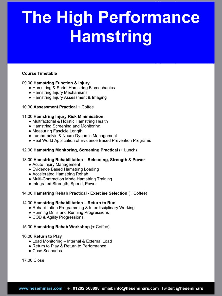 High Performance Hamstring (@nickcourt81) on Twitter photo Interested in hamstring training and rehab? Look out for The #highperformancehamstring course through @heseminars next dates 2nd Sept <a href="/afcbournemouth/">AFC Bournemouth 🍒</a> and 11th Nov <a href="/ReadingFC/">Reading FC</a> training grounds Interested in hamstring training and rehab? Look out for The #highperformancehamstring course through @heseminars next dates 2nd Sept <a href="/afcbournemouth/">AFC Bournemouth 🍒</a> and 11th Nov <a href="/ReadingFC/">Reading FC</a> training grounds