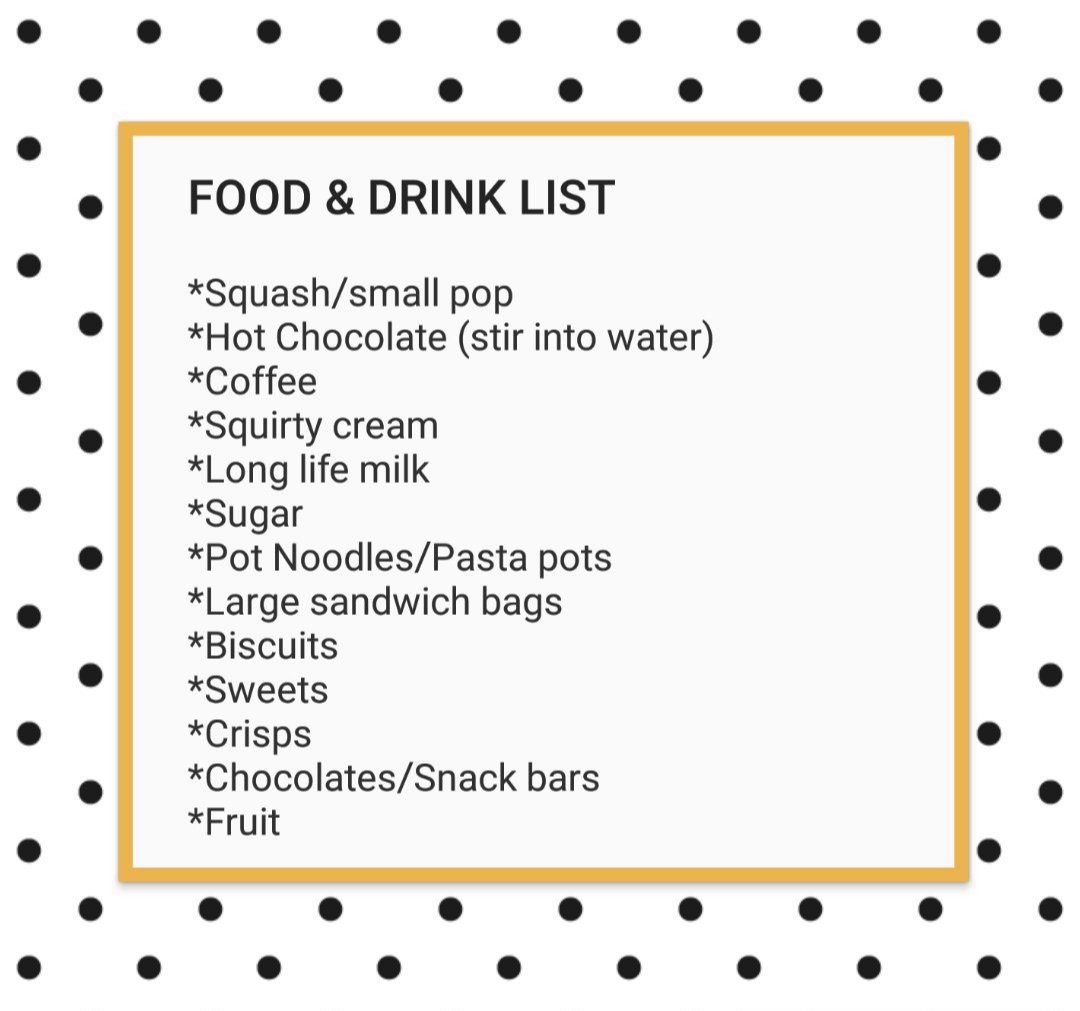 Our updated food &amp; drink list, much needed supplies we go through every week &amp; always need lots of. If you can #donate get in touch we have lots of local drop off points ❤ #outreach #OutreachAngels #homeless #birmingham #support
