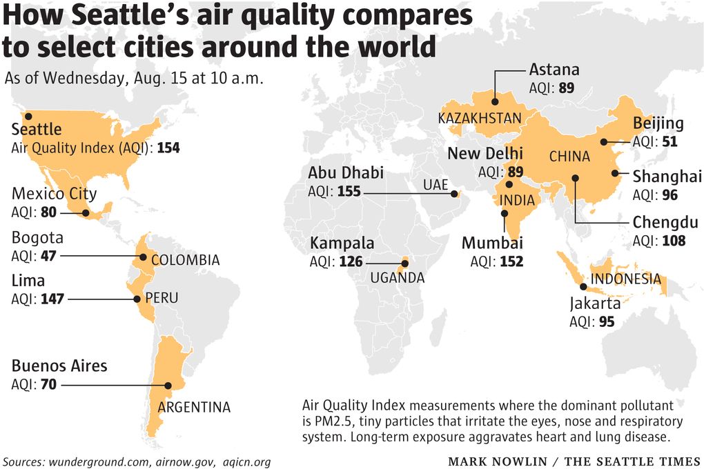 The Seattle Times On Twitter Seattle S Air Quality Today Is