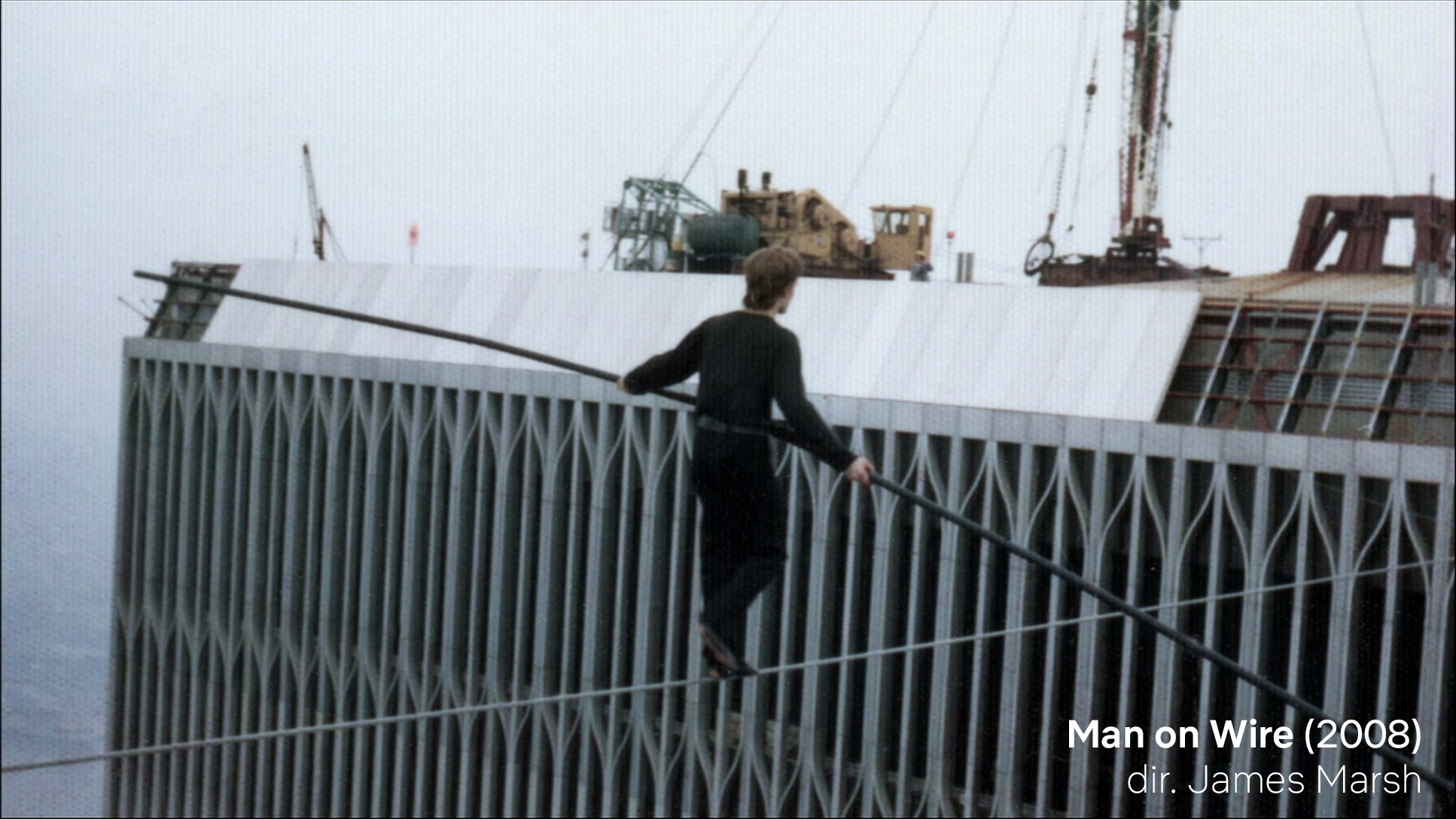 Netflix Tudum on X: Man On Wire — What can I say about Man On Wire? It's  not just a thrilling account of the fearless French artist Philippe Petit  who walked a