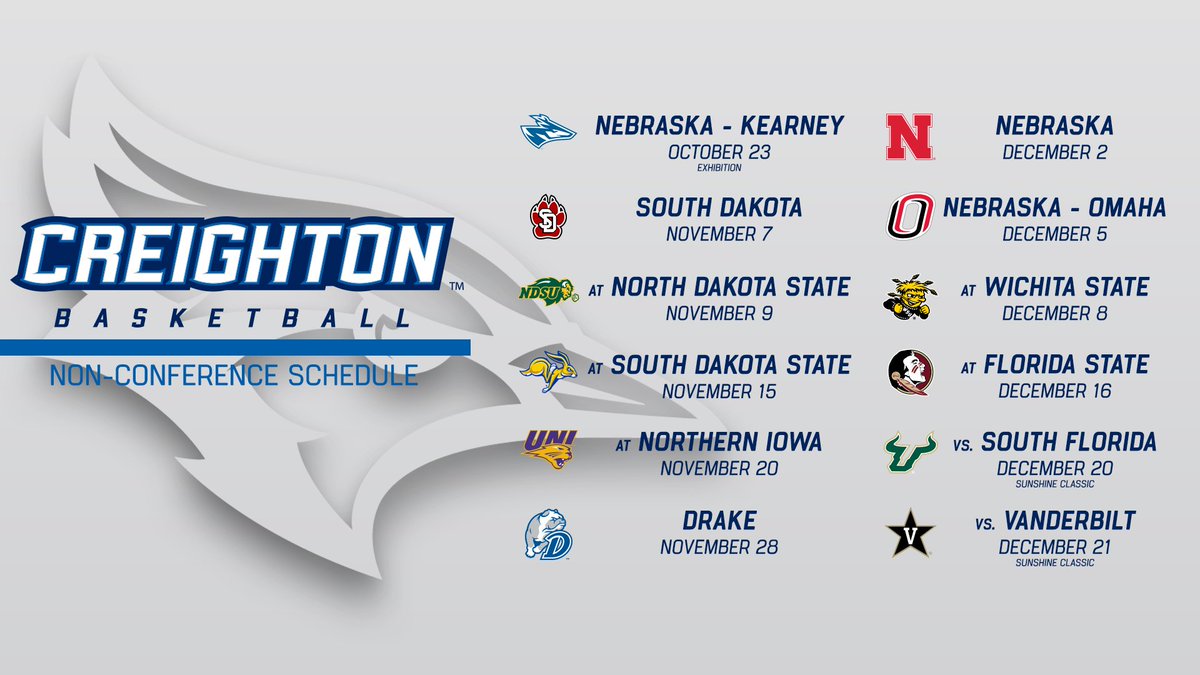 Mark your 📆! Here is your official look at our 2018-19 non-conference schedule!
gocreighton.com/news/2018/8/15…
#GoJays