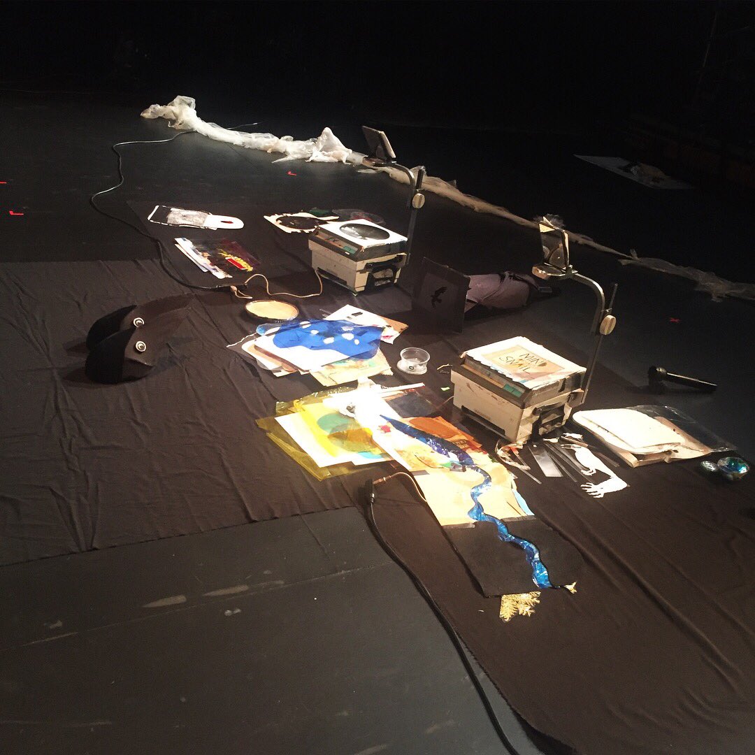 MindofaSnail's tweet photo. Just finished our tech rehearsal of #CawsandEffect in one of our all time fave venues! L’unithéâtre at @LaCiteFrancoYEG So excited to open our show this friday at 2:45 #yegfringe #overheadprojectors @edmontonfringe https://t.co/Aux9Rsrrik