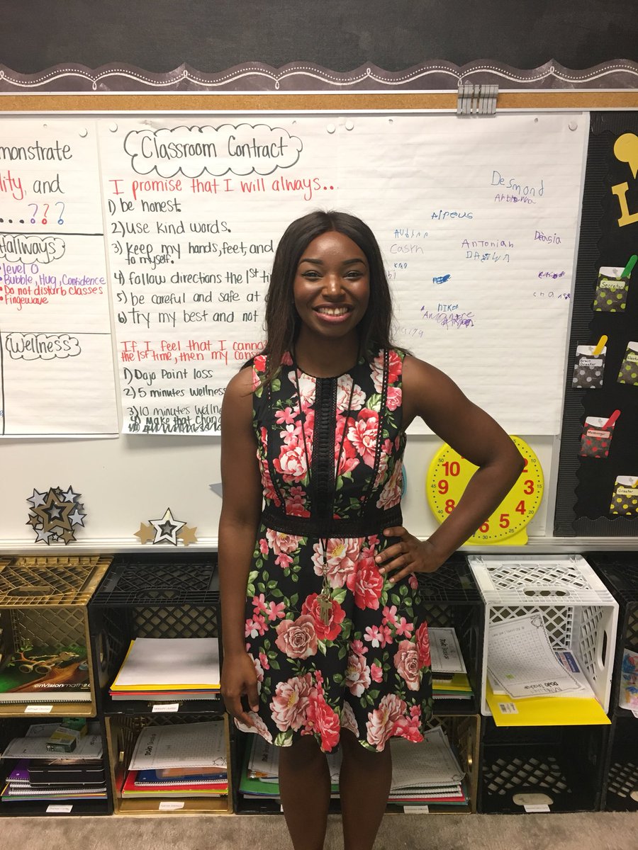 Even adults have first days of school. This is Janine Hogan and she had her first day as a teacher <a href="/es_maupin/">MaupinElementary</a>. She said she learned so much today and was so impressed by the engagement of her students. I told her it was because she was so engaged with them. <a href="/JCPSKY/">JCPS</a> <a href="/JCPSSuper/">Dr. Brian Yearwood</a>