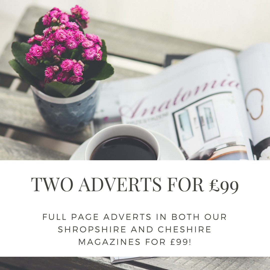 Our 24 hour wedding magazine offer is back; let us know by Wednesday what advertisement space you want - put your business in front of 4000 bride and grooms and at 8 wedding fairs for £99! #weddinghour #shropshirewedding #cheshirewedding #shropshirebride #cheshirebride