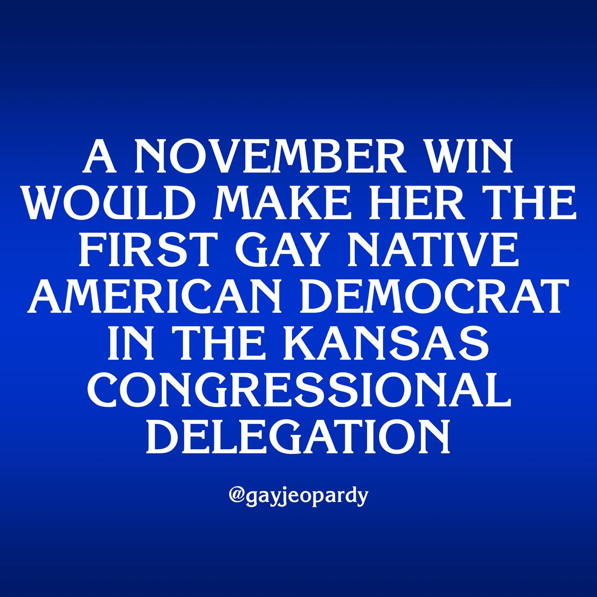 GayJeopardy's tweet photo. 2018 MIDTERMS for $500
#VoteBlue https://t.co/EcnG5Q80md