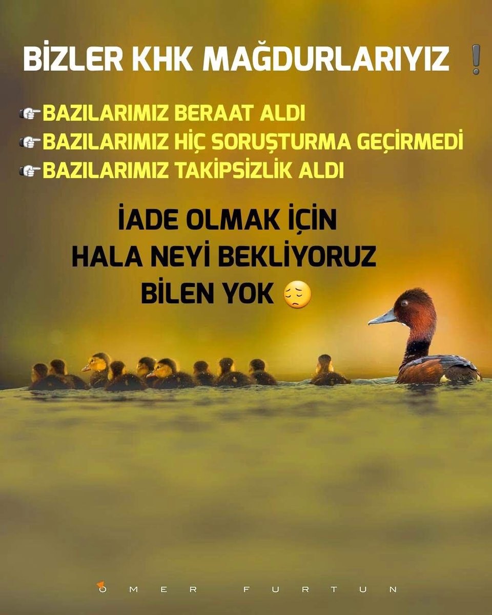 TAKİPSİZLİK/BERAAT ALAN KHK'LILAR PLATFORMU (@magdur_khklilar) on Twitter photo YargıSuçsuzDedi İadeHakkımız
<a href="/RT_Erdogan/">rt_erdogan</a>
<a href="/bybekirbozdag/">Bekir Bozdağ</a>
<a href="/ziyaselcuk/">Ziya Selçuk</a>
<a href="/suleymansoylu/">Süleyman Soylu</a>
<a href="/abdulhamitgul/">Abdulhamit Gül</a>
Adli soruşturmalar sonucu verilen takipsizlik/beraat kararları idari olarak da dikkat alınmalı.Kurumlara verilecek bir dilekçe ile <a href="/magdur_khklilar/">TAKİPSİZLİK/BERAAT ALAN KHK'LILAR PLATFORMU</a> görevine iade edilmelidir. YargıSuçsuzDedi İadeHakkımız
<a href="/RT_Erdogan/">rt_erdogan</a>
<a href="/bybekirbozdag/">Bekir Bozdağ</a>
<a href="/ziyaselcuk/">Ziya Selçuk</a>
<a href="/suleymansoylu/">Süleyman Soylu</a>
<a href="/abdulhamitgul/">Abdulhamit Gül</a>
Adli soruşturmalar sonucu verilen takipsizlik/beraat kararları idari olarak da dikkat alınmalı.Kurumlara verilecek bir dilekçe ile <a href="/magdur_khklilar/">TAKİPSİZLİK/BERAAT ALAN KHK'LILAR PLATFORMU</a> görevine iade edilmelidir.