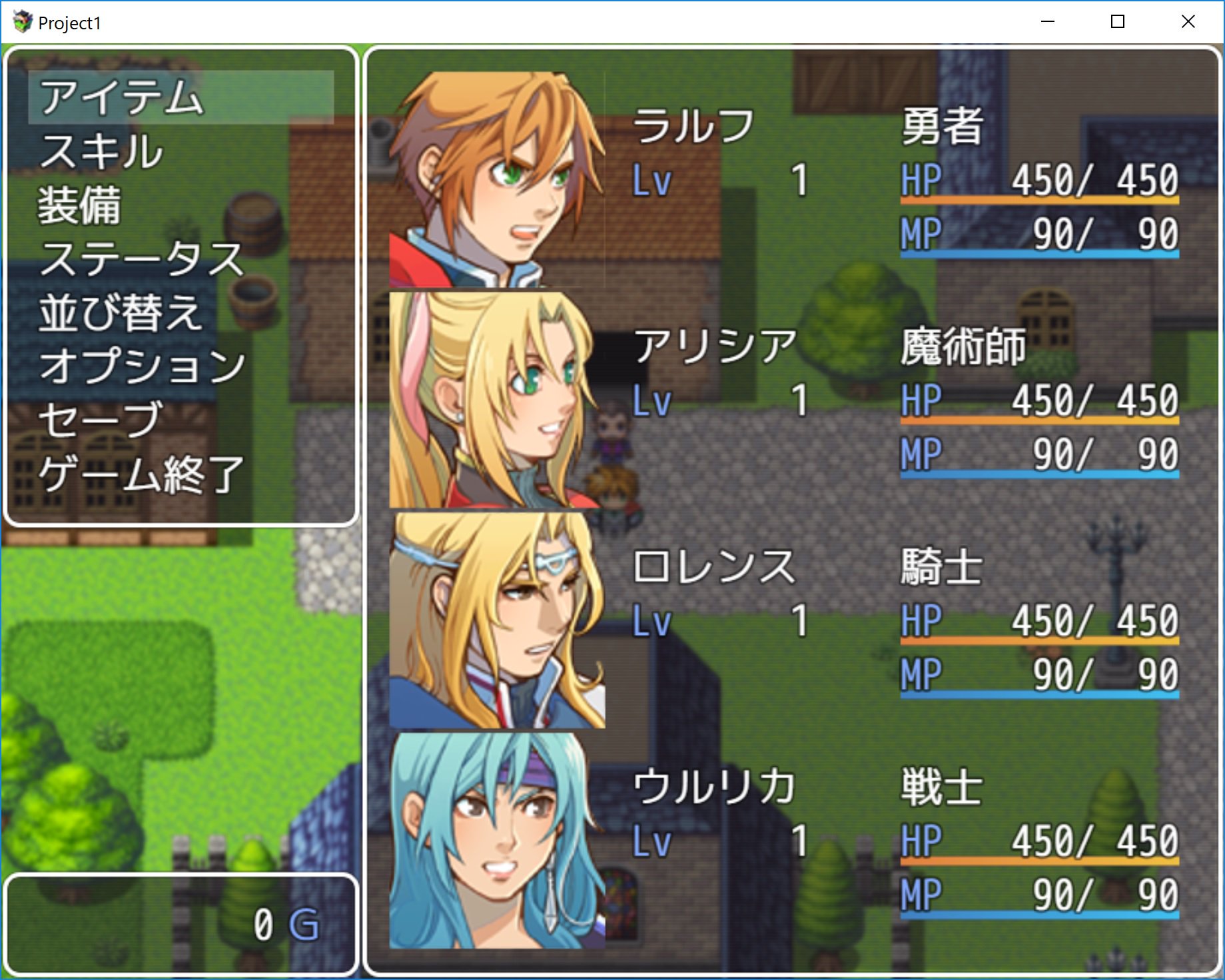 ツクール開発部 Steamでrpgツクールの旧シリーズセール中です 00 496円 英語 03 396円 英語 Vx 796円 日本語 英語 画像はvx素材を1 5倍にしてmvで使用しています 特にフェイスグラフィックは美麗です セールは18 8 21終了予定 T