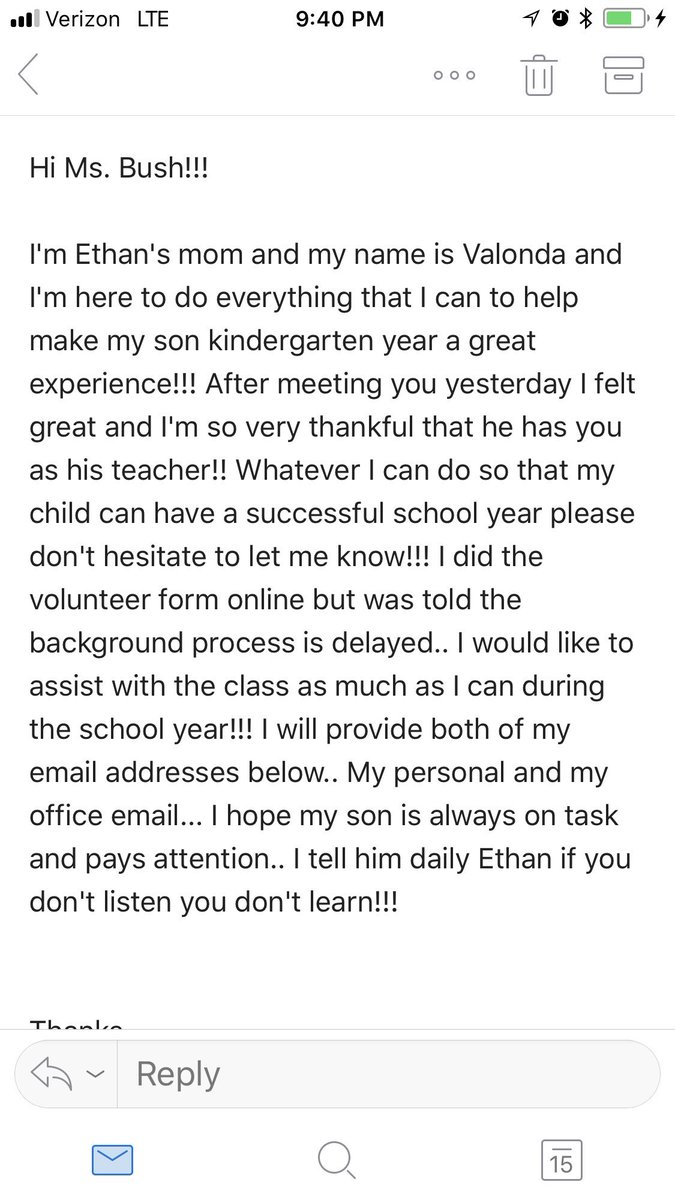 A Teacher’s Dream Letter...                 #ParentalSupport #Teamwork #Partnership #NBFelem #KnowNova #BushsBumblebees #Soar2Success #ReadersAreLeaders #VolunteersRock