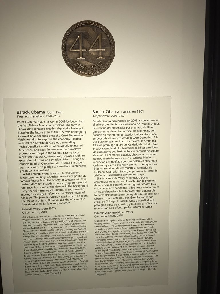Aadawe's tweet photo. Visited the National Portrait Gallery. #Obamasportrait https://t.co/LyXMAP00NI