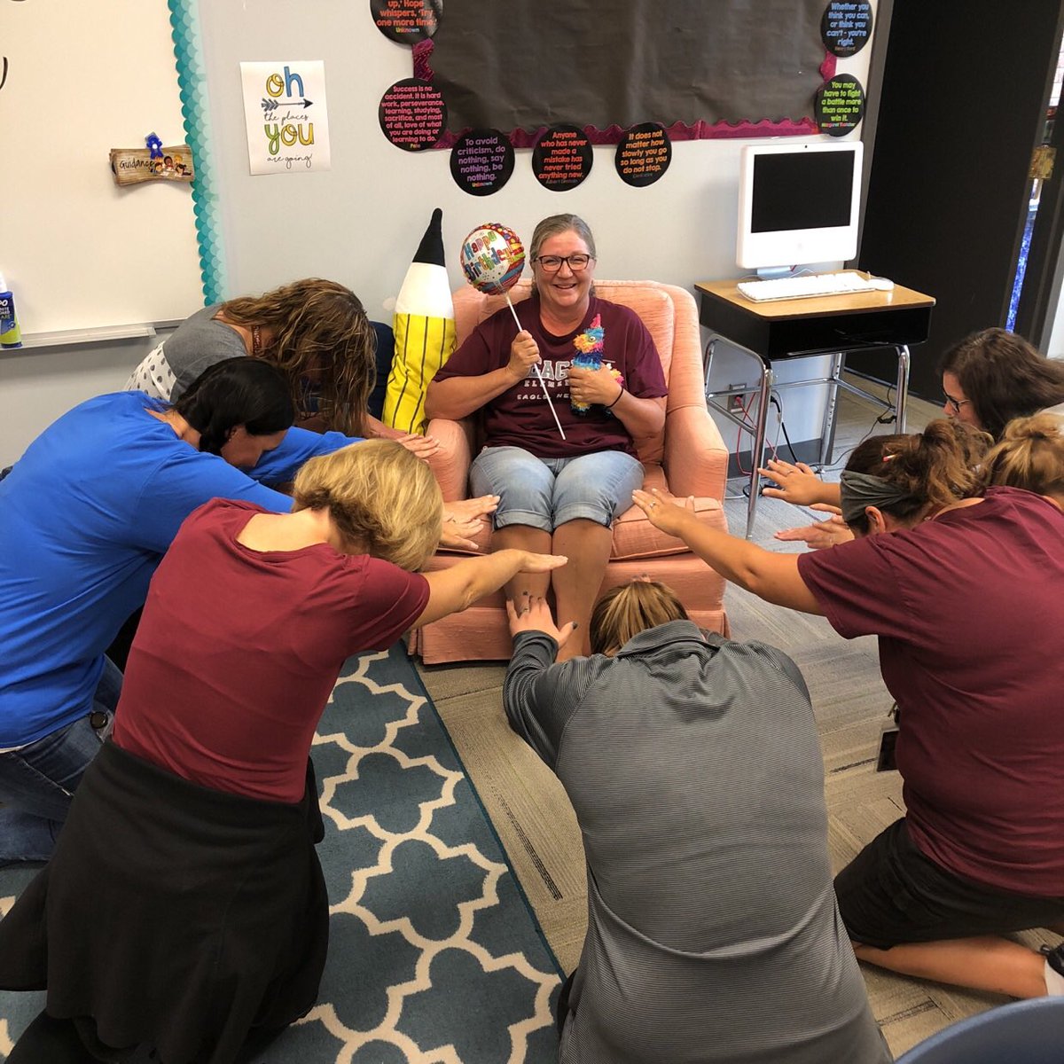 MeganFlohr's tweet photo. The staff used an app called GooseChase today that took them on a scavenger hunt to locate important information, build relationships, and just have fun!  Here are a few snapshots from their expedition. #thevikelife https://t.co/uH3dNwkzpR