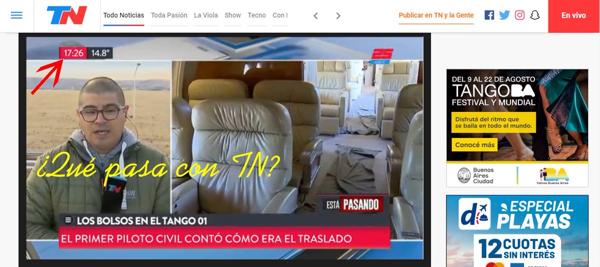 Argentina_INews's tweet photo. @adosvoces_tn @todonoticias Qué pasa con TN? Por qué están pasando la programación de la tarde en lugar de salir en VIVO? #NoticiasAhora https://t.co/BKegFnuXYI