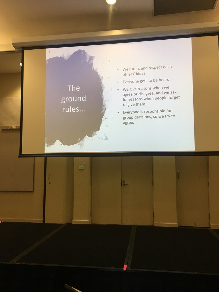 JBillingsley5's tweet photo. Classroom language-quality conversations need good ground rules. Learners need rich vigourous interactions of inquiry-students to create the ground rules-Higher order and open ended questions-inquiry dialogue leverages writing/literacy @NOII_NSW_Aust #NOIINSW @jannfarmerhail https://t.co/7SGk2TommL
