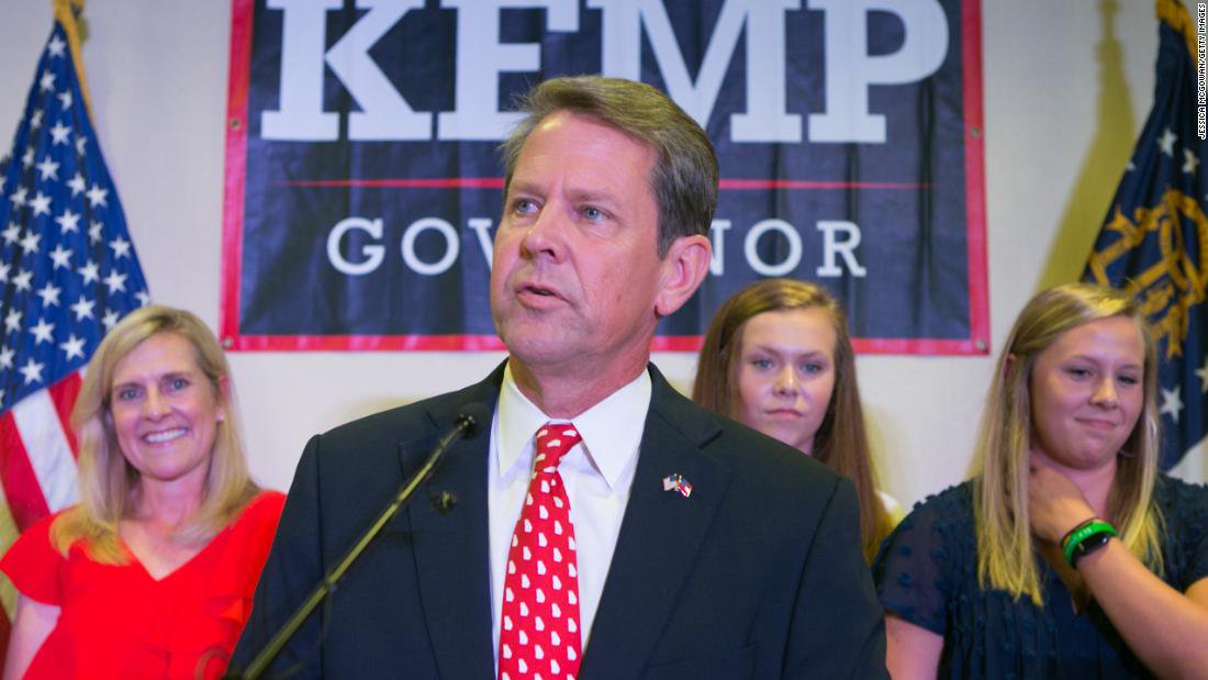 CNN's tweet photo. Georgia GOP Secretary of State Brian Kemp, a gubernatorial candidate, has been accused in a federal lawsuit of failing to secure his state's voting system and allowing a massive breach that exposed voter records and other sensitive election information https://t.co/0gqvD3BIxh https://t.co/kIjl44QI5a