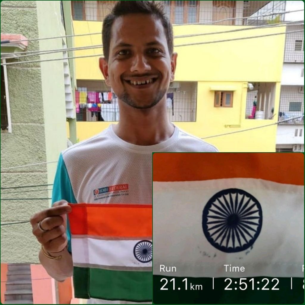 A__Rastogi's tweet photo. For our #freedomfighters #independencedayrun #humfittoindiafit🏋️💪 #runtofeed #indianrunningday
#cyruns #cyrunssports #jaihind #run #runner #running #envywear #fit #runtoinspire #furtherfasterstronger #seenonmyrun #trailrunner #runchat #runhappy #time2run #happyrunner #marathon https://t.co/4p3pdXvZHU