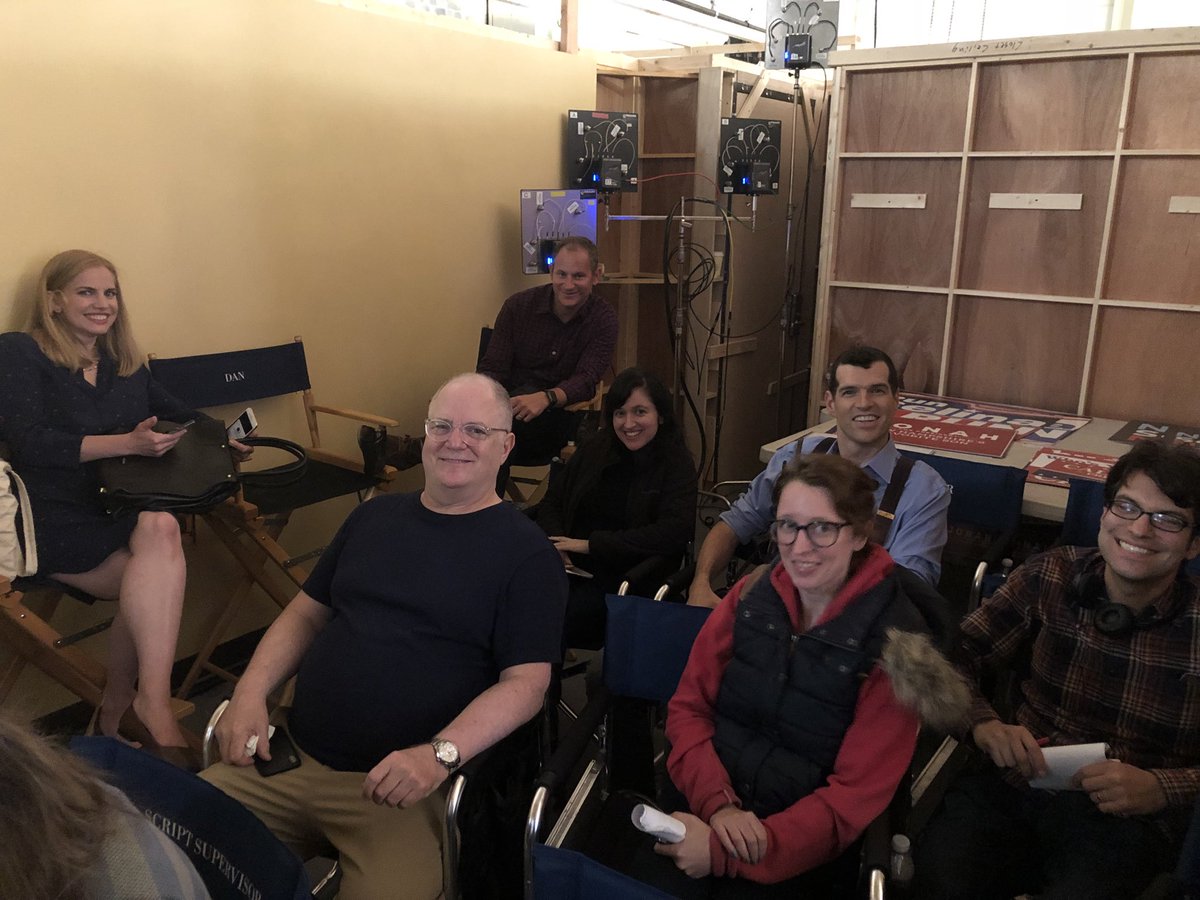 DavidHMandel's tweet photo. At the monitors with @annachlumskyoficial @timothycsimons #veep #firstdayofshooting @veephbo https://t.co/zHae080sJr