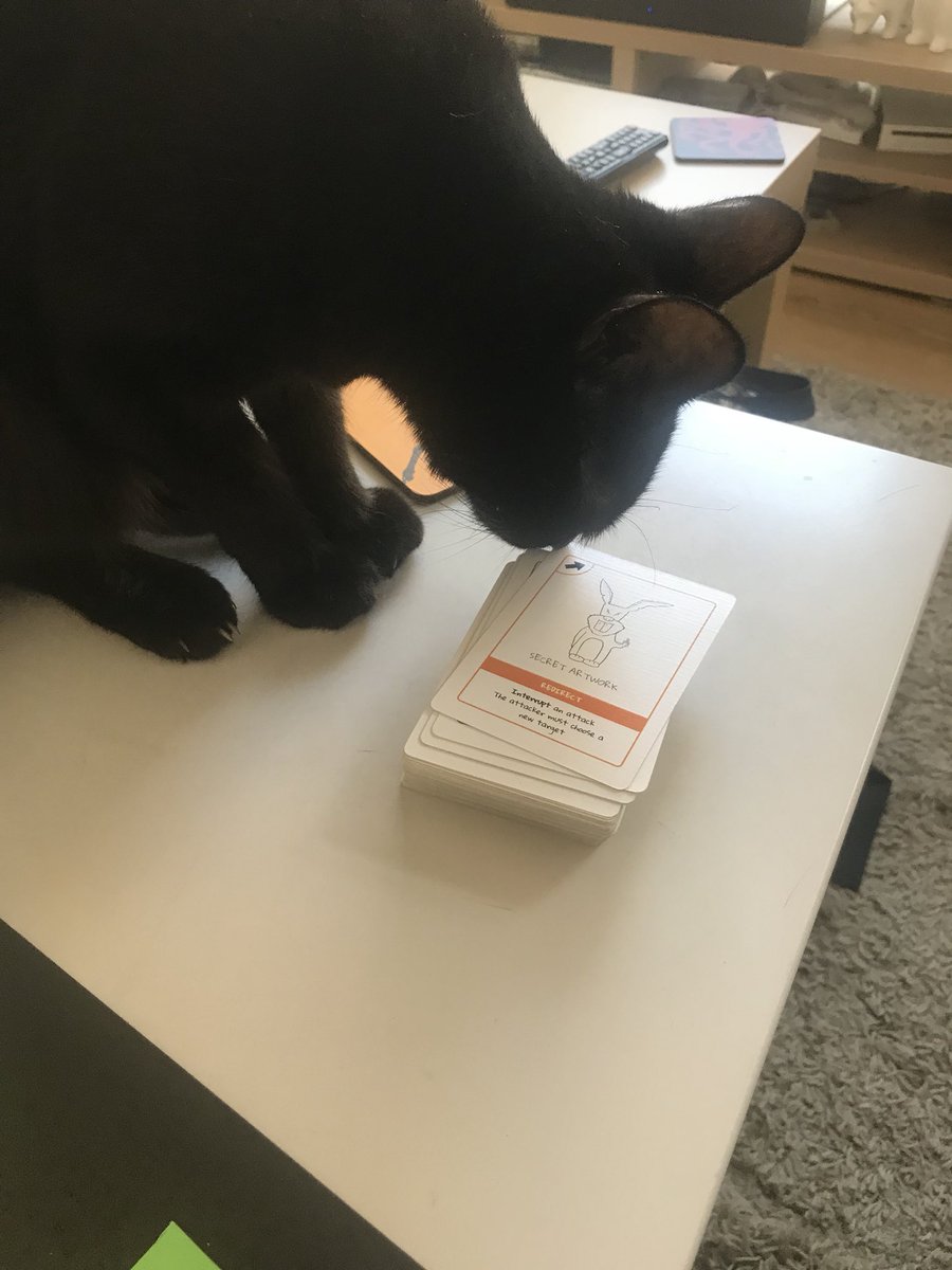 badlydrawndeath's tweet photo. So... when am I gonna be in the game...? #kickstarter #boardgames #cardgames #tabletopgames #gamercat https://t.co/yg9NtAcHZ4