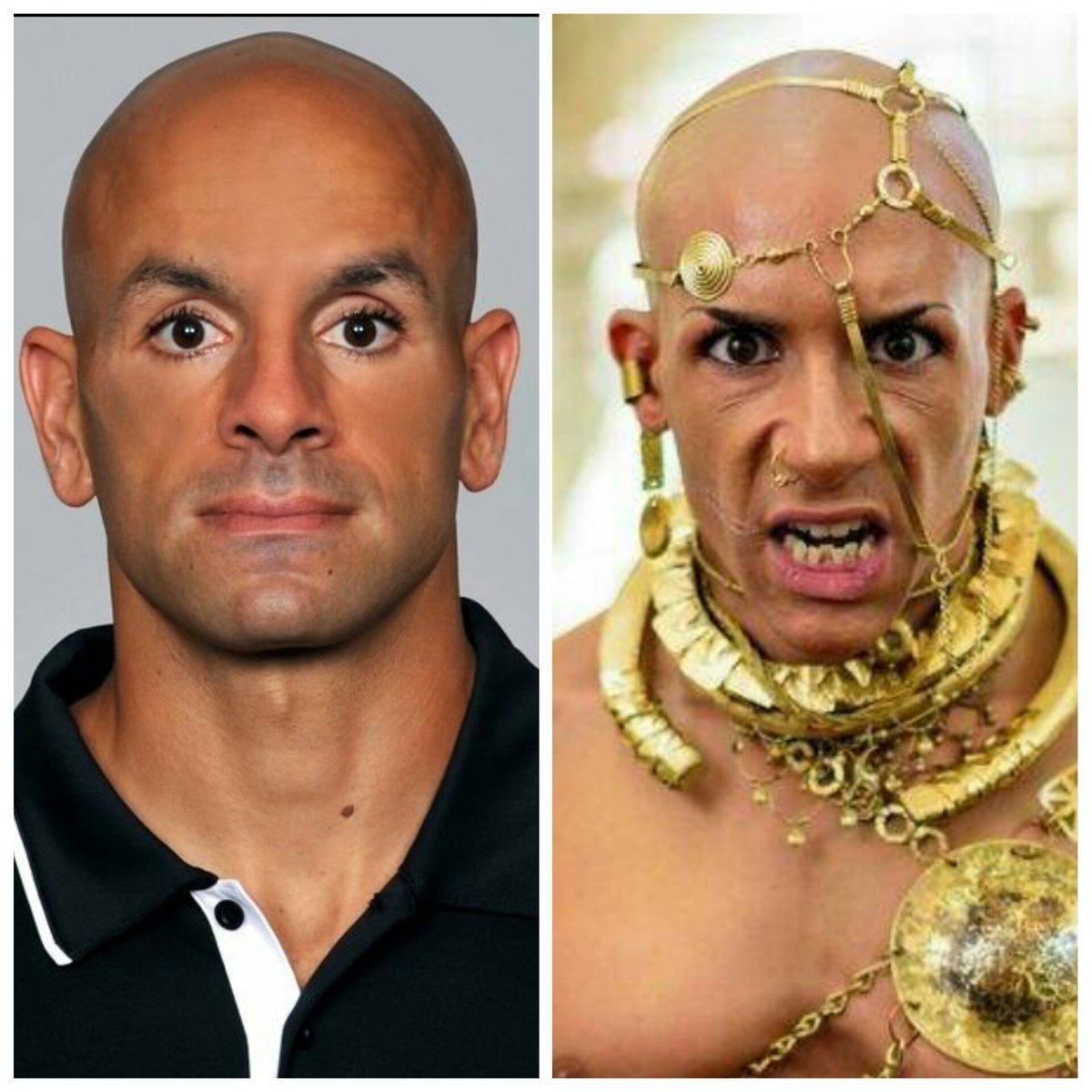 Anyone else notice Robert Saleh DC for the 49ers is King Xerxes from the  movie 300 #49ers #nflmemes #NFL #sparta @49ers @NFL_Memes