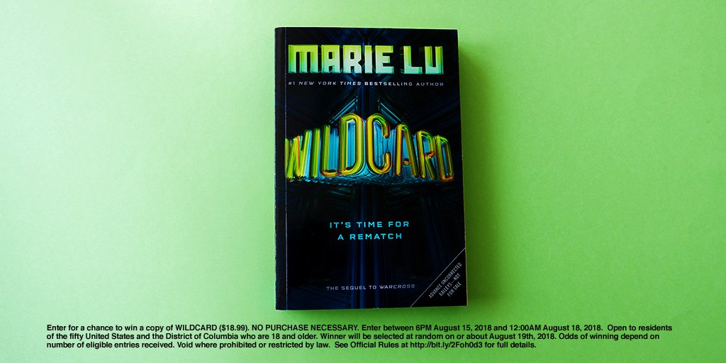 PenguinTeen's tweet image. #WaitingOnWednesday for #WildcardWarcross by @Marie_Lu ! RT using #Sweepstakes and #WildcardWarcross to win! bit.ly/2Foh0d3