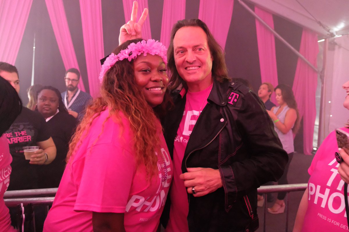 JohnLegere's tweet photo. WOW! What an incredible performance and way to celebrate #UncarrierNEXT! Thanks to @djkhaled for an epic show dedicated to our amazing care heroes!! #RockStarStatus https://t.co/mn6TjmQgNR