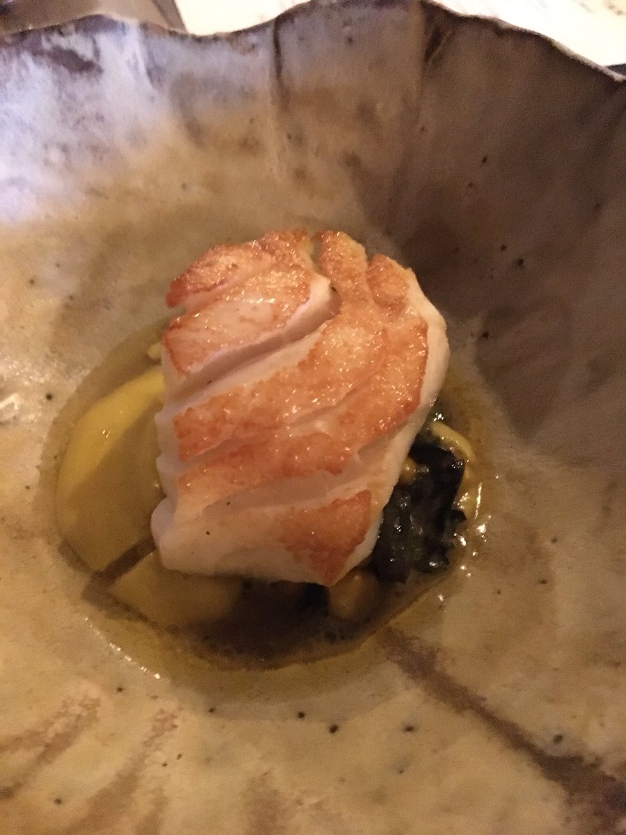 timlester456's tweet photo. A wonderful evening @LickfoldInn with guest chef @tomsstory joining @GsSquire for a six course tasting menu. A perfect balance of aroma, flavour, taste and texture in every course accompanied with delightful wine and service. Bravo to all...! https://t.co/i6cobtgSoS