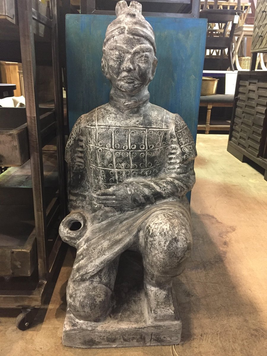 nadeauSOLA's tweet photo. For the fighter in us all...Make a statement with this terracotta soldier! Standing at 3 ft tall its sure to catch peoples eye. Handmade and imported from Indonesia. #design #interiordesign #homedecor #furniturewithsould #mangowood #teakwood #imports #airbnb #lifestyle https://t.co/RqxYqv6L0I