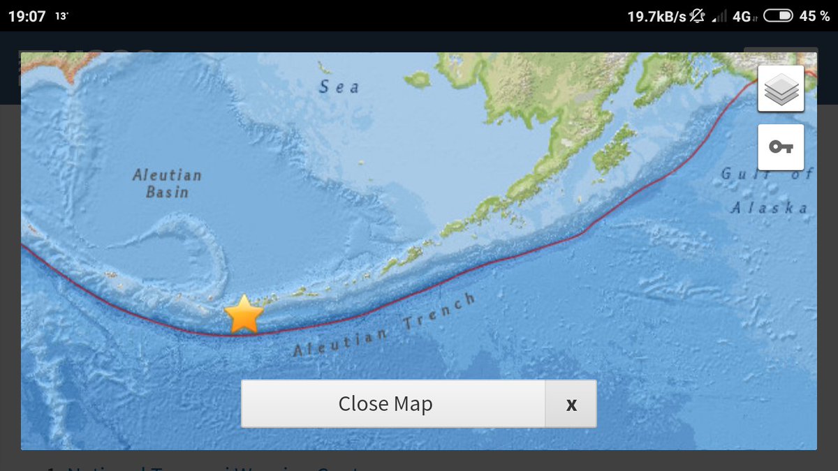earthquakevt's tweet photo. ⚠️Prelim. Powerful #earthquake (#sismo) Mi=6.5 - 67 KM South of #TanagaVolcano, #Alaska. [#UnitedStates]. Depth: 35 KM.
>NO #tsunami is expected.<
More info at: https://t.co/8XSEWOzHeq |<.
#EQVT, #quake, #seísmo, #temblor, #terremoto. https://t.co/qQyC6LKhLe