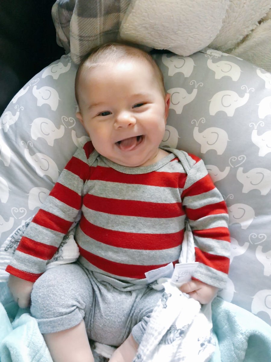 ridge_carter25's tweet photo. Round 5 of #MHSSummerChallenge! This handsome stud is my newest nephew! He loves sticking out his tongue, making pterodactyl sounds, and snuggling up for naps 😊❤️ My newest little booger, Kai Everett! https://t.co/bEtFZg2OmW